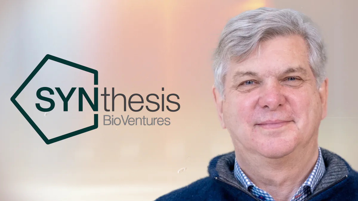 Prof Andrew Wilks and the SYNthesis BioVentures logo