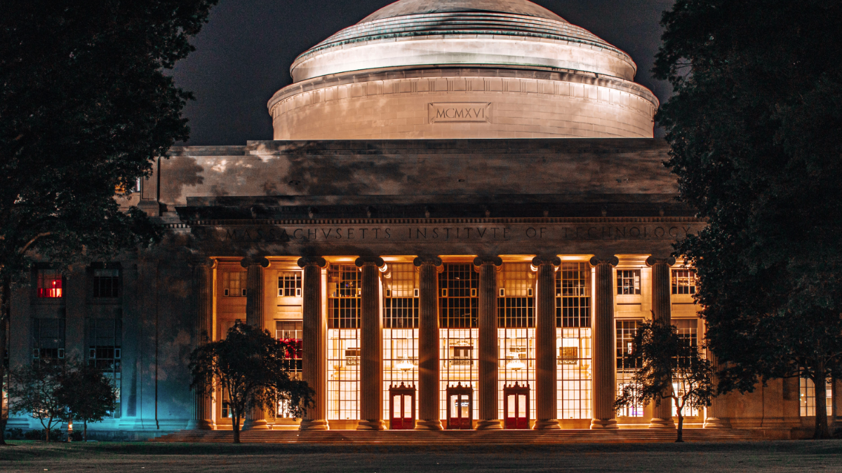 MIT Great Dome at night