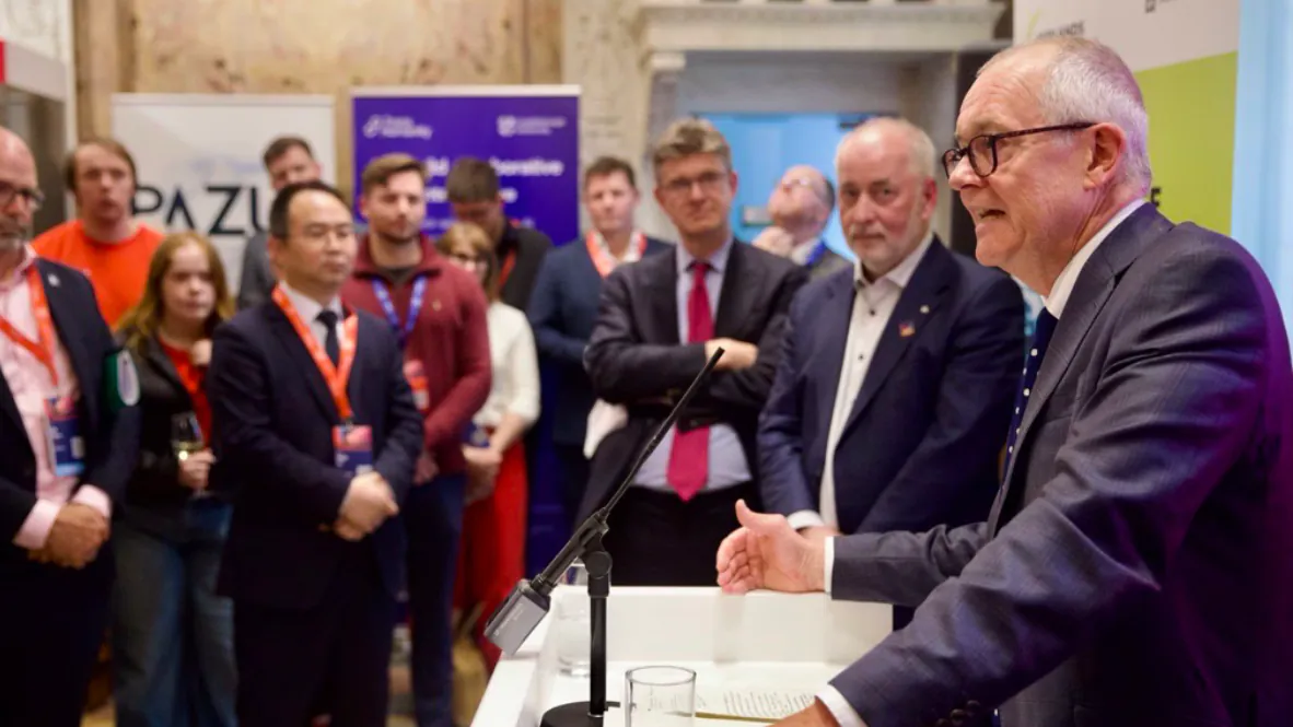Patrick Vallance, minister for science, innovation and research, announces the news at the Midlands Innovation & Investment Reception